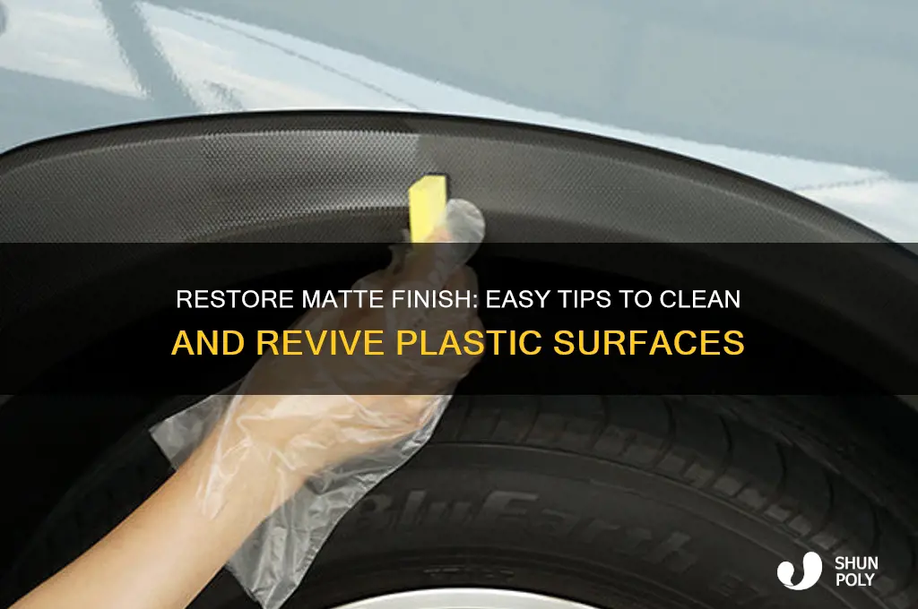 how to clean plastic to make it matte again
