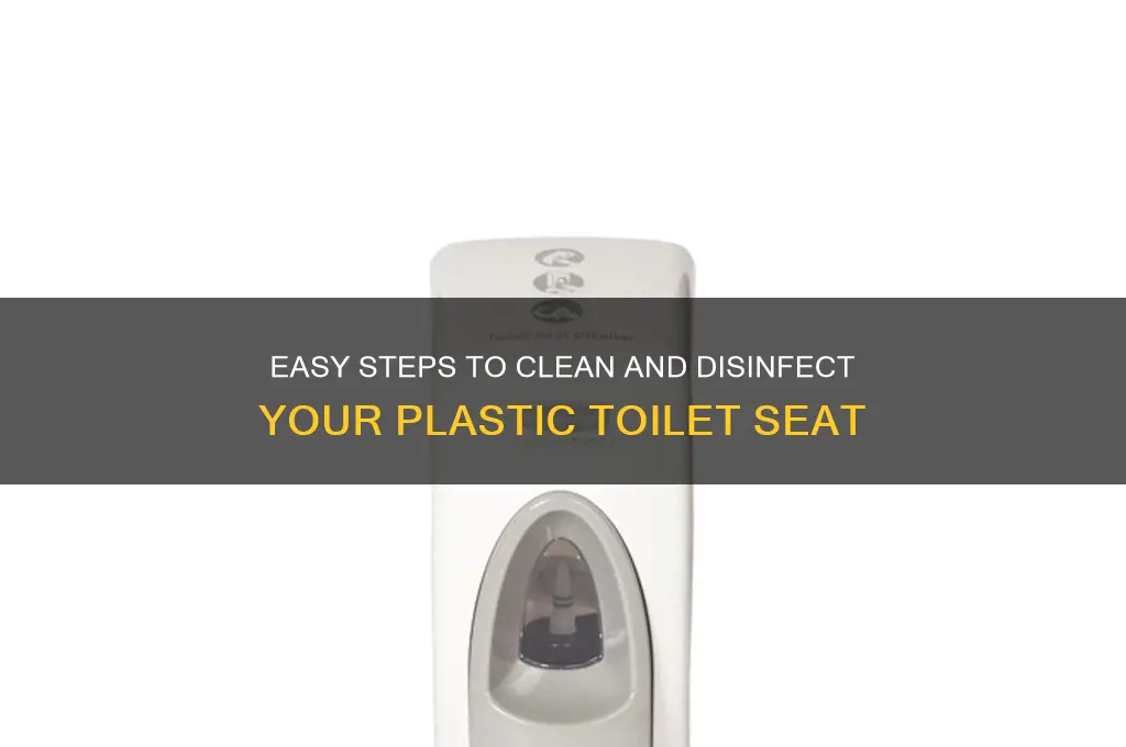 how to clean plastic toilet seat