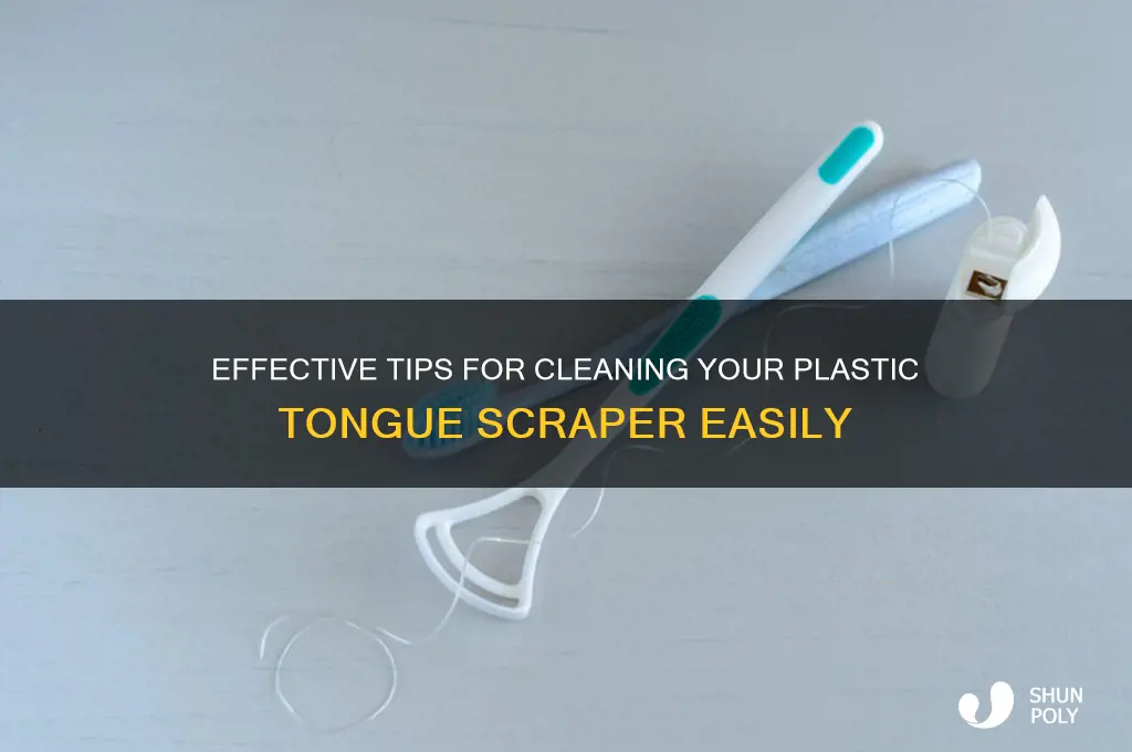 how to clean plastic tongue scraper