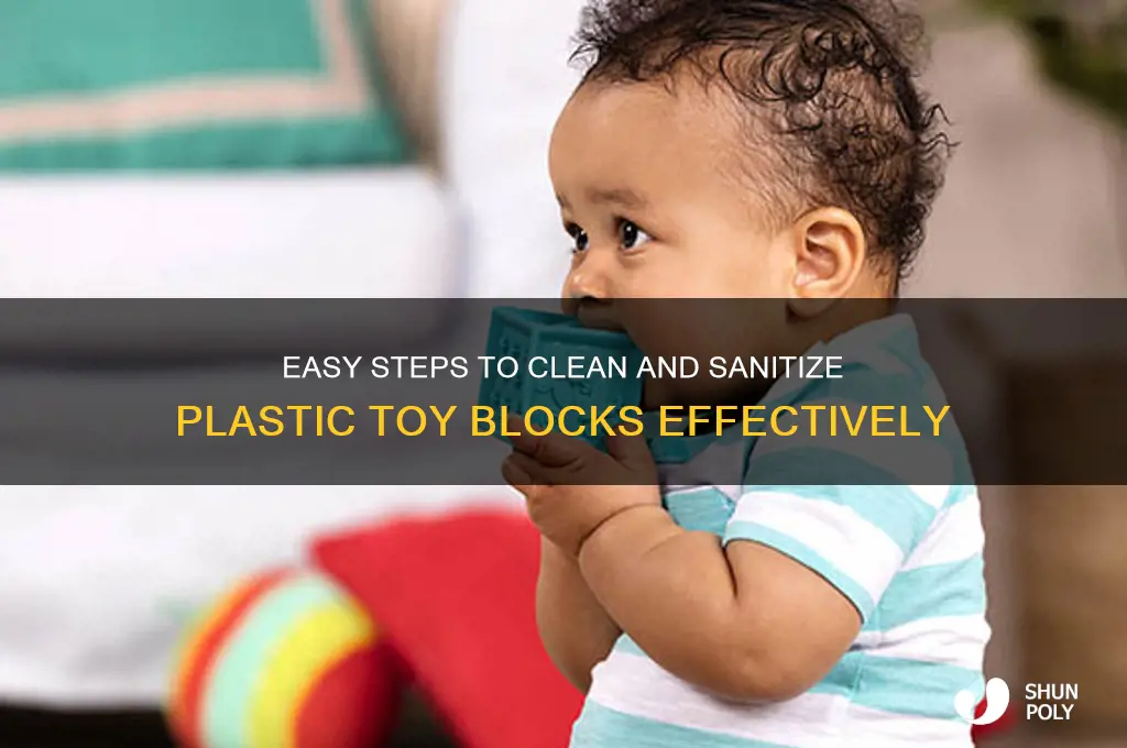 how to clean plastic toy blocks