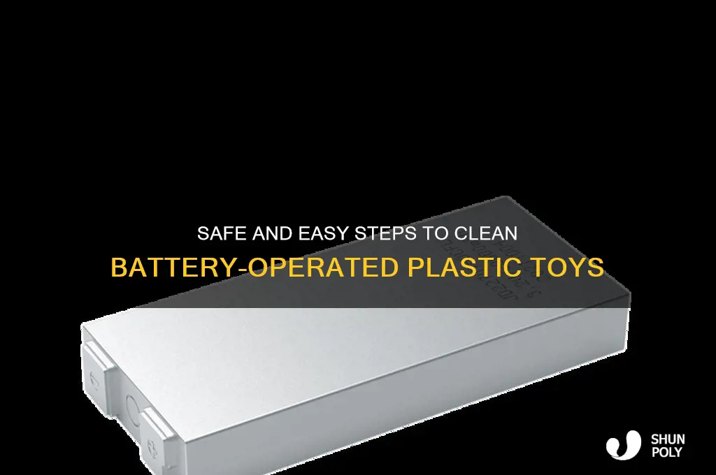 how to clean plastic toys with batteries