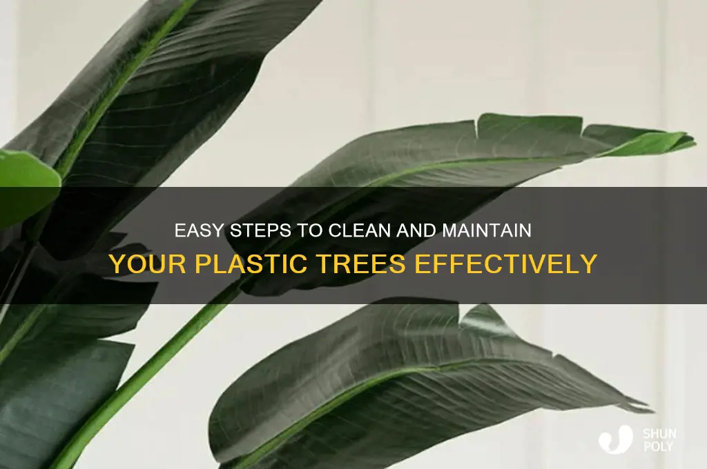 how to clean plastic trees