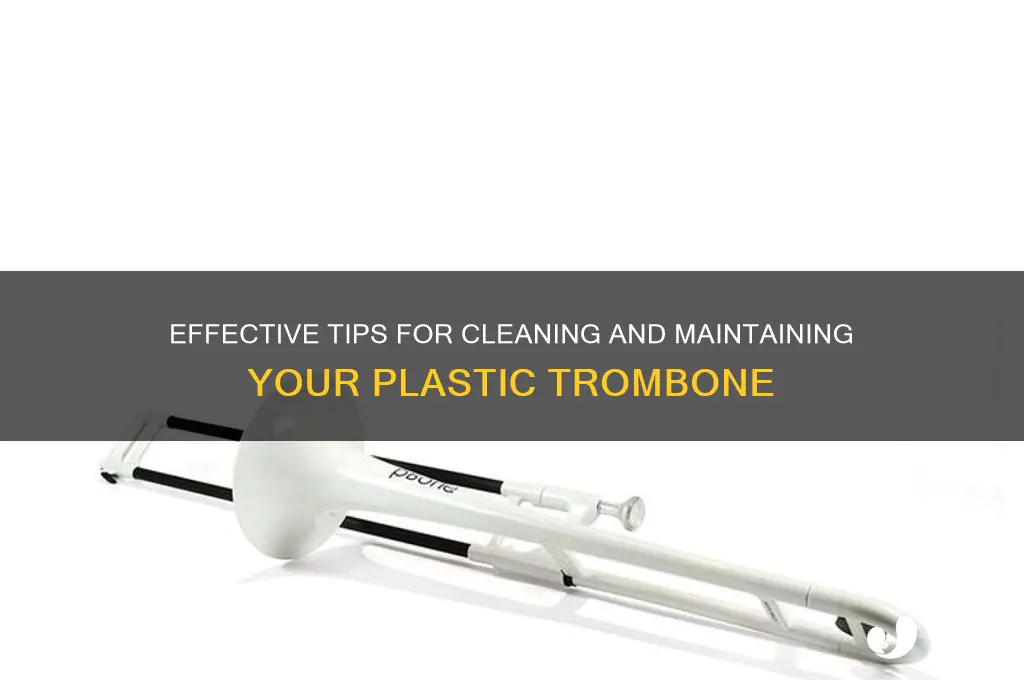 how to clean plastic trombone