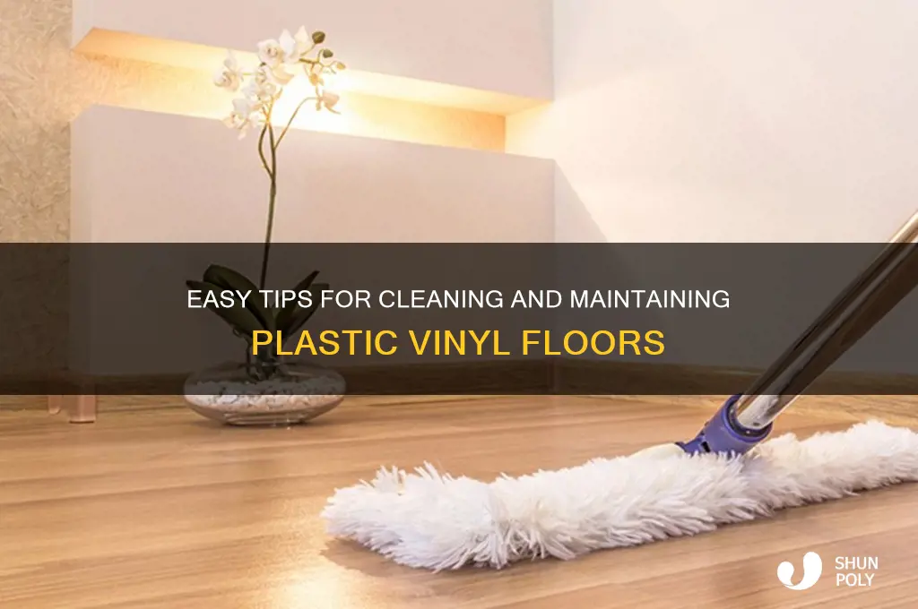 how to clean plastic vinyl floors