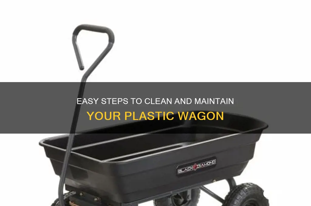 how to clean plastic wagon