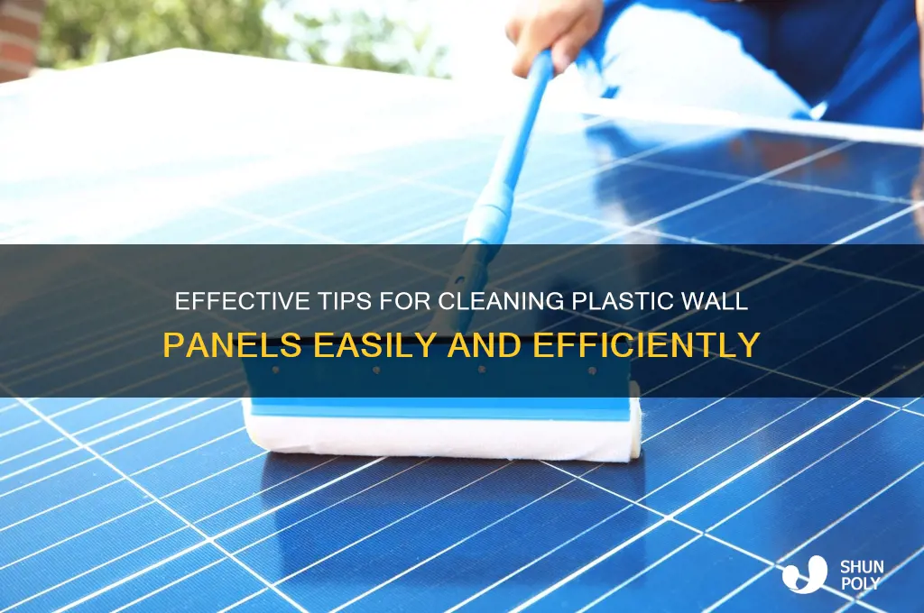 how to clean plastic wall panels