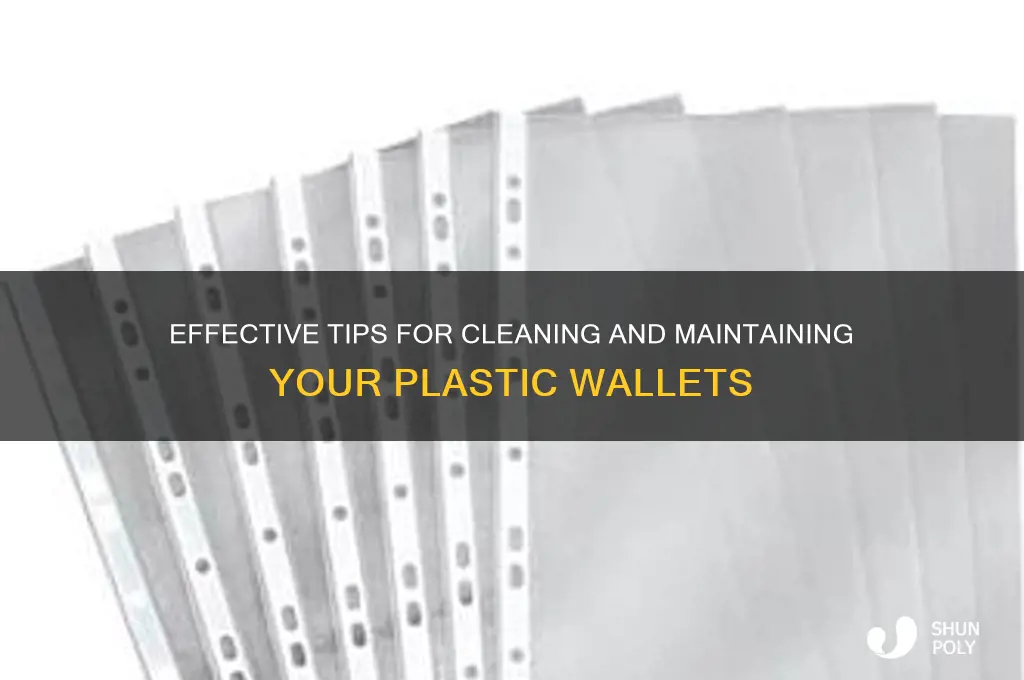 how to clean plastic wallets