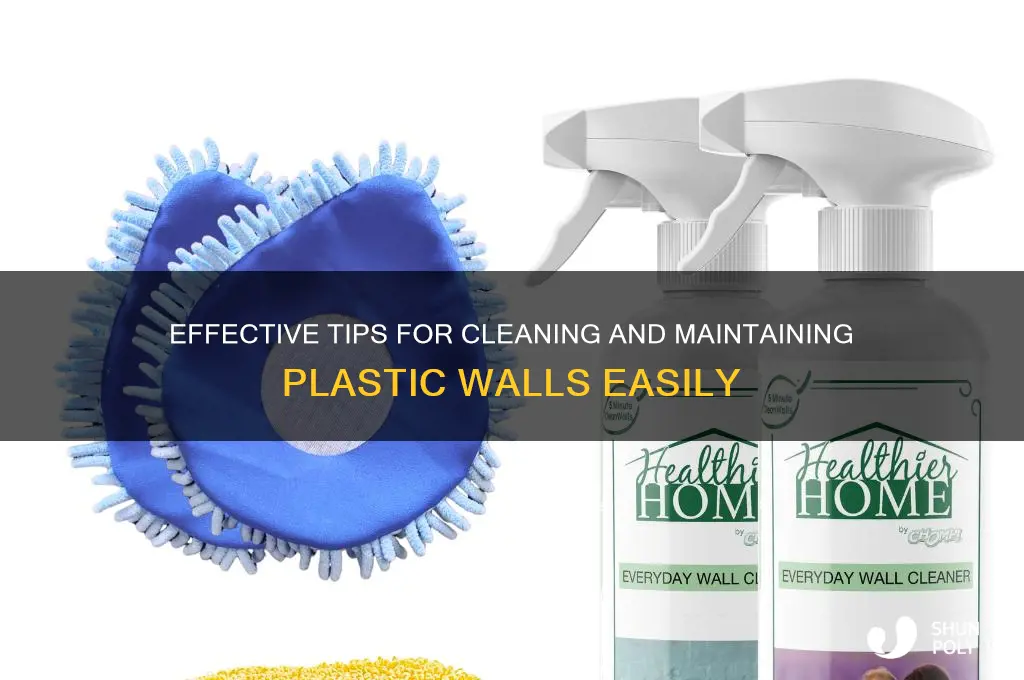 how to clean plastic walls