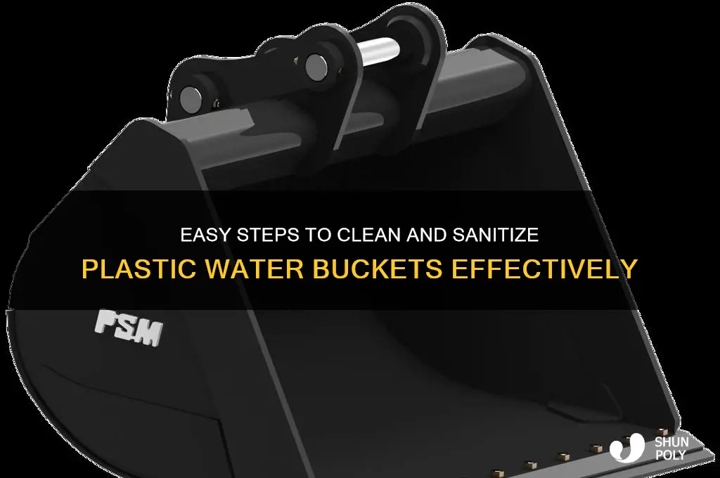 how to clean plastic water buckets