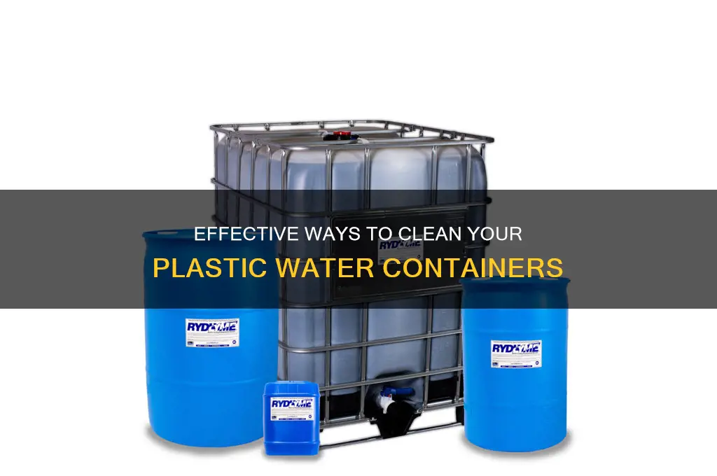 how to clean plastic water containers