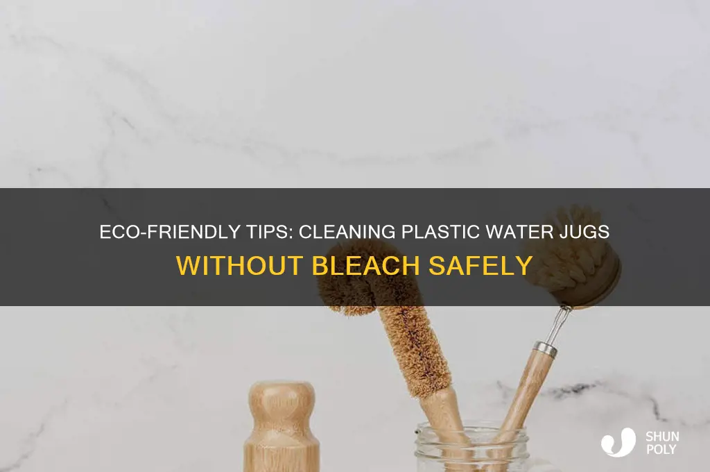 how to clean plastic water jugs without bleach
