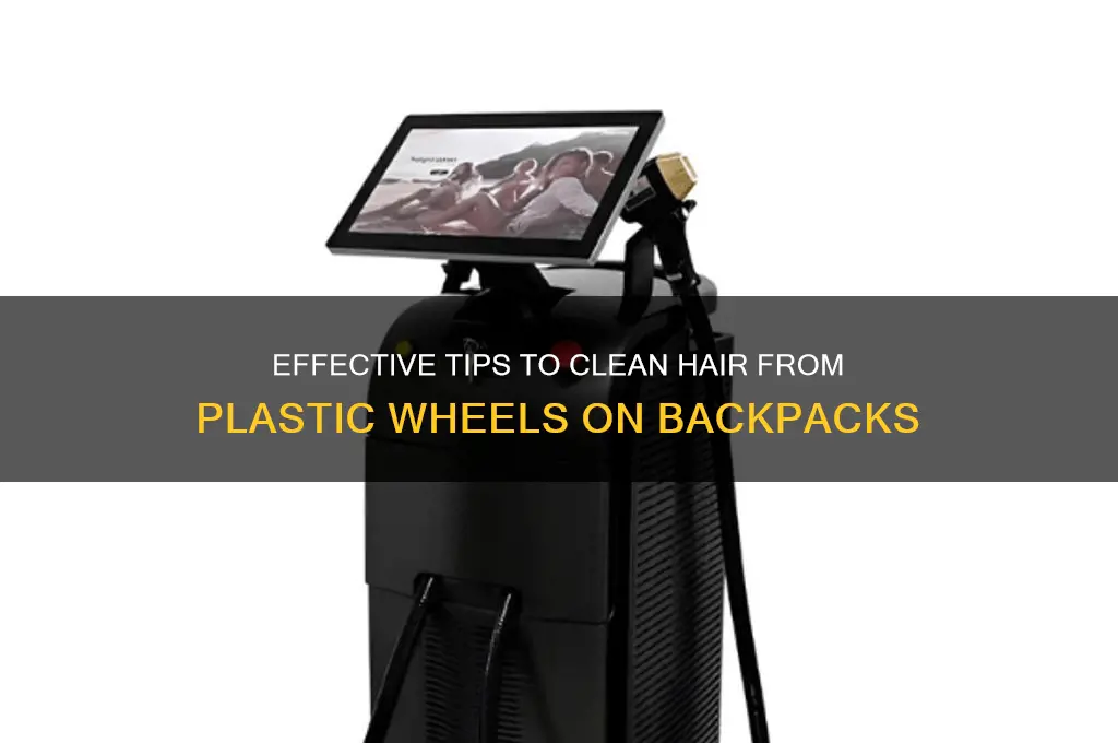 how to clean plastic wheels backpack hair