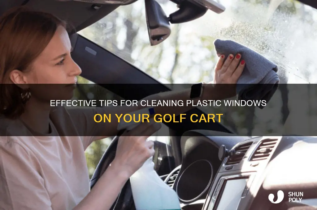 how to clean plastic windows on a golf cart