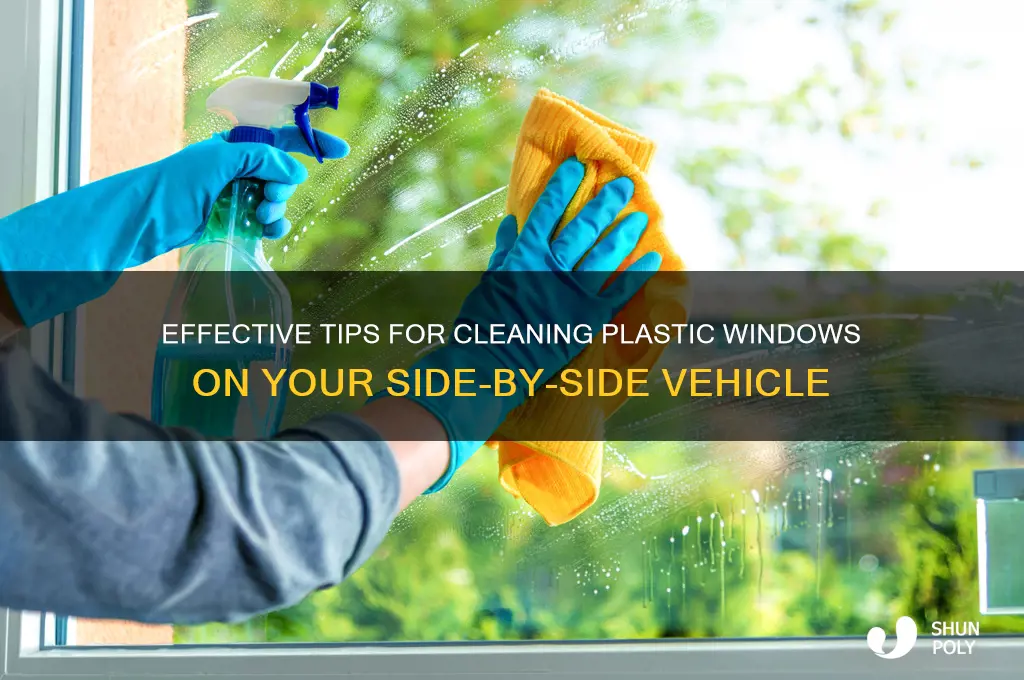 how to clean plastic windows on side by side