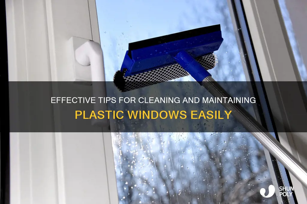 how to clean plastic windows