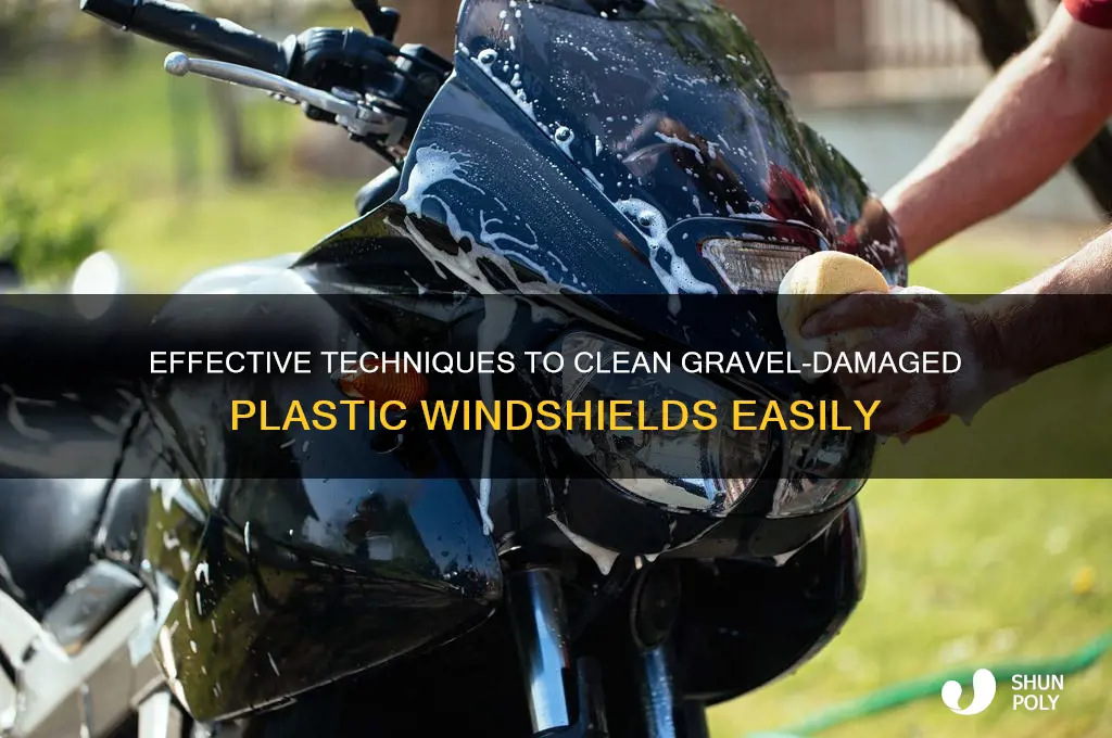 how to clean plastic windshield gravely