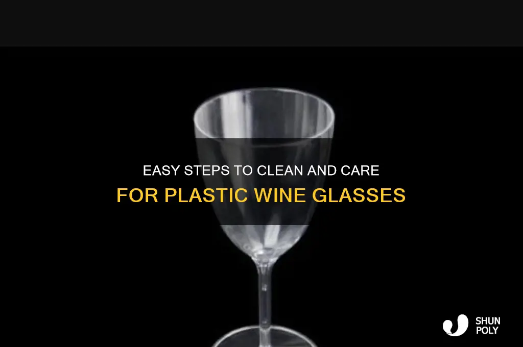 how to clean plastic wine glasses