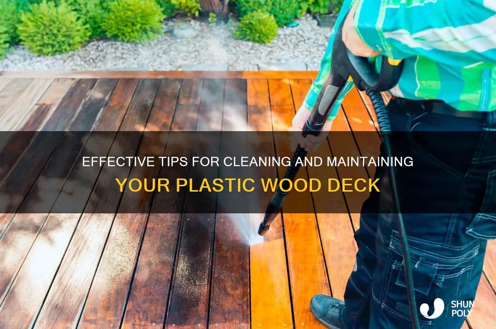 how to clean plastic wood deck
