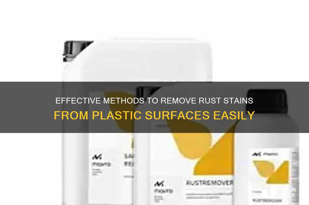 how to clean rust off of plastic