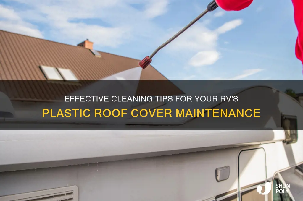how to clean rv plastic roof covers