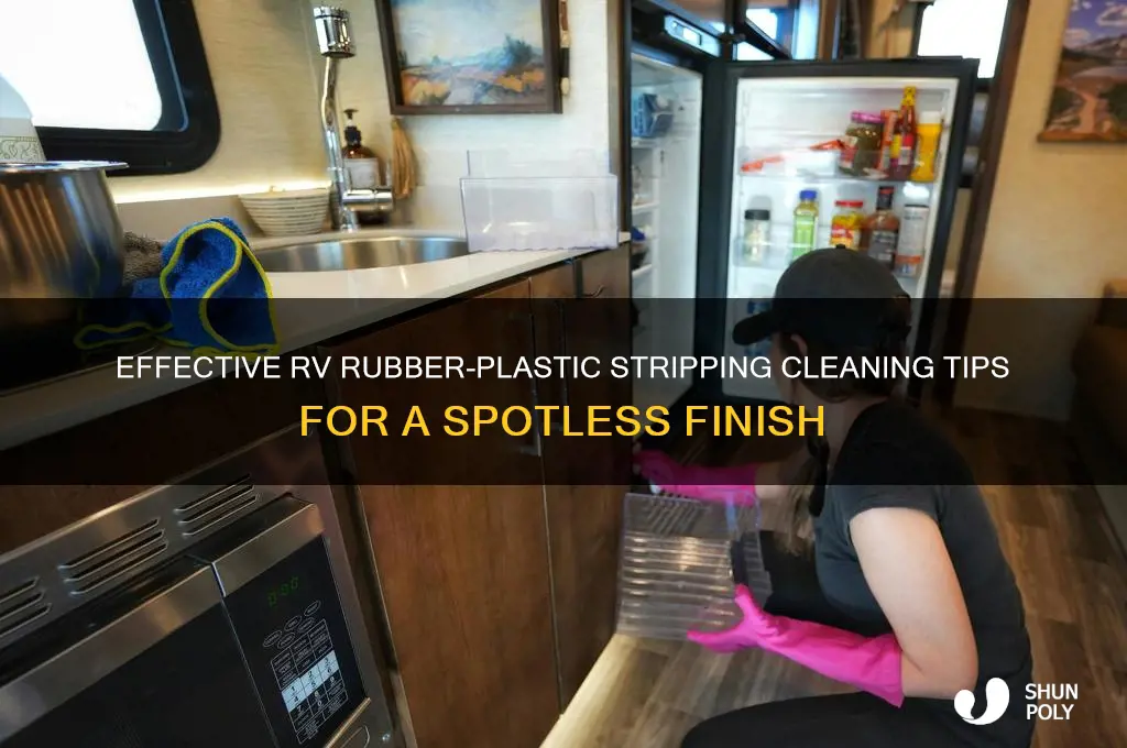 how to clean rv rubber-plastic stripping