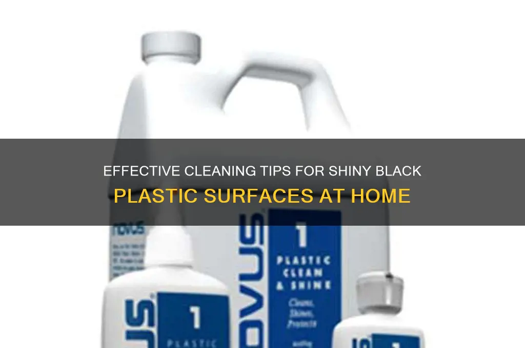 how to clean shiny black plastic