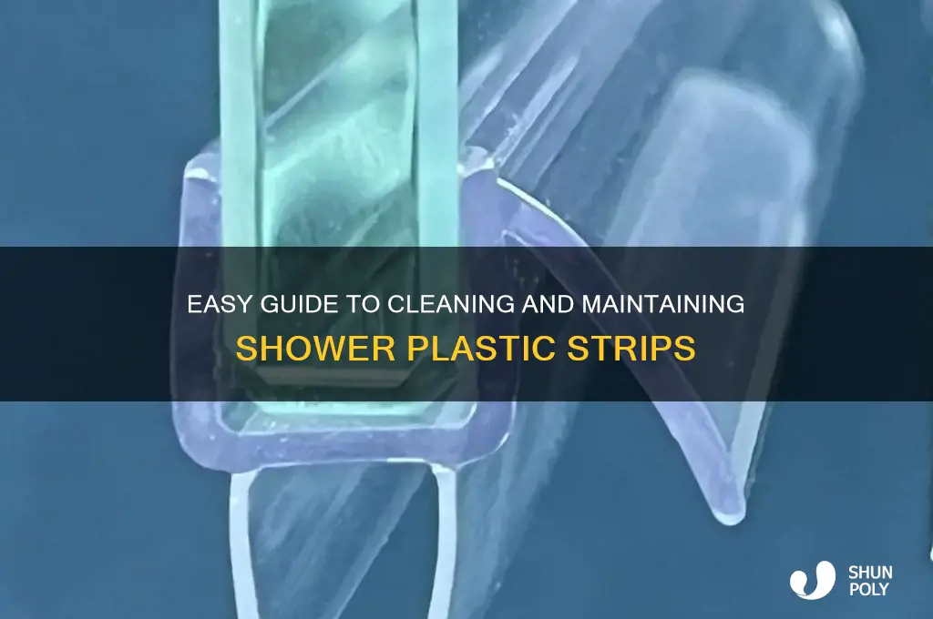 how to clean shower plastic strips