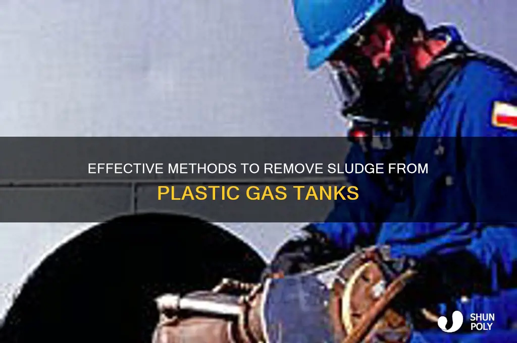 how to clean sludge out of plastic gas tank