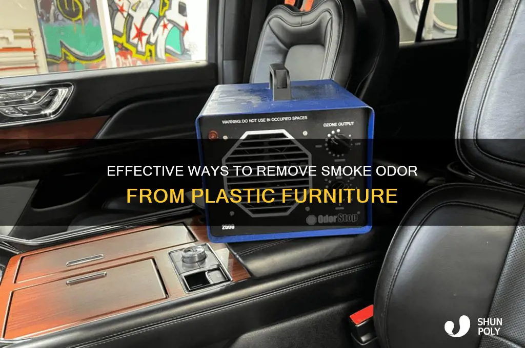 how to clean smoke smell from plastic furniture