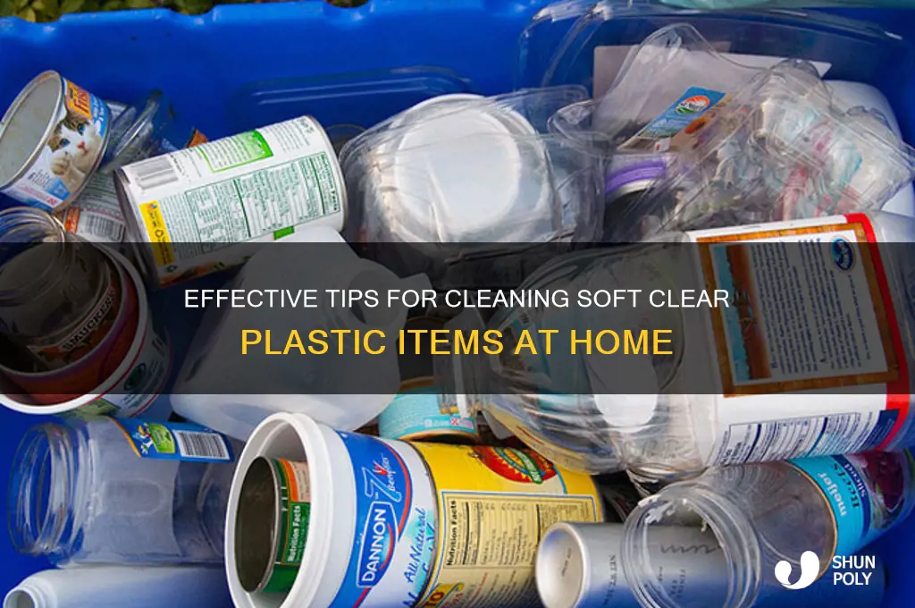 how to clean soft clear plastic