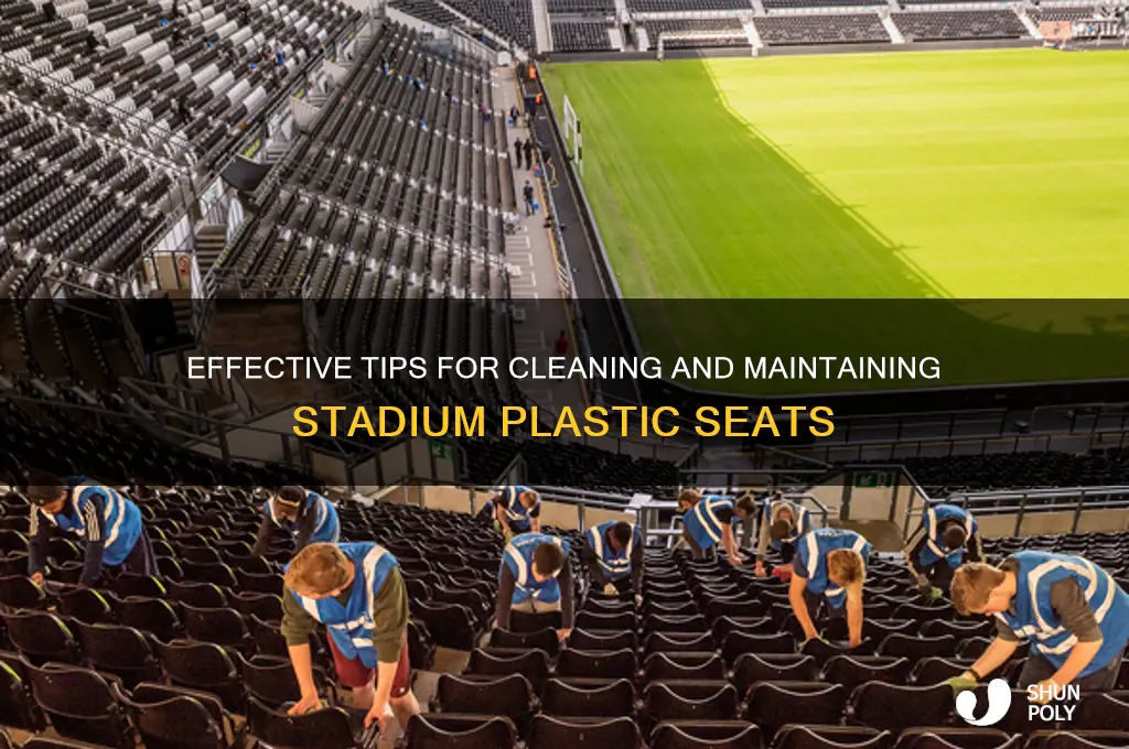 how to clean stadium seats plastic