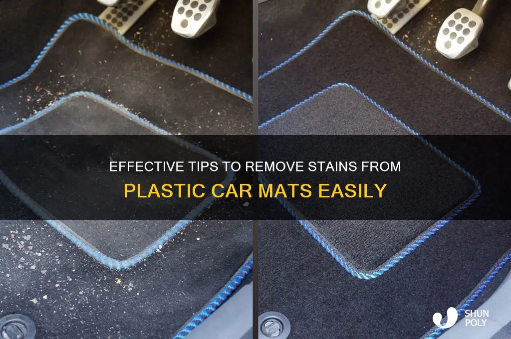 how to clean stain from plastic car mat