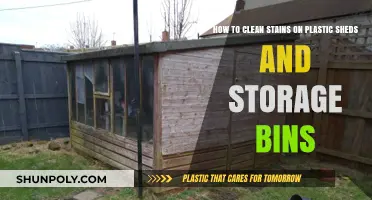 Effective Cleaning Tips for Removing Stains from Plastic Sheds and Bins