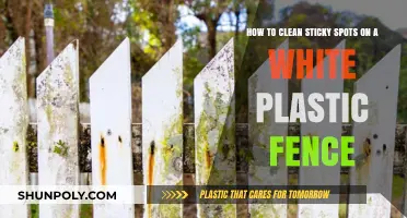 Effective Tips to Remove Sticky Spots from White Plastic Fences