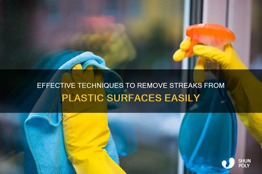 how to clean streaked plastic