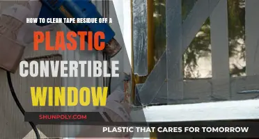 Effective Tips to Remove Tape Residue from Plastic Convertible Windows