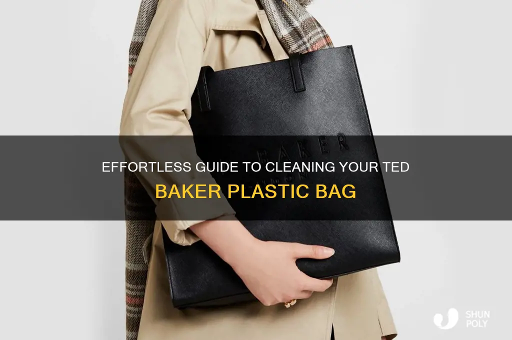 how to clean ted baker plastic bag