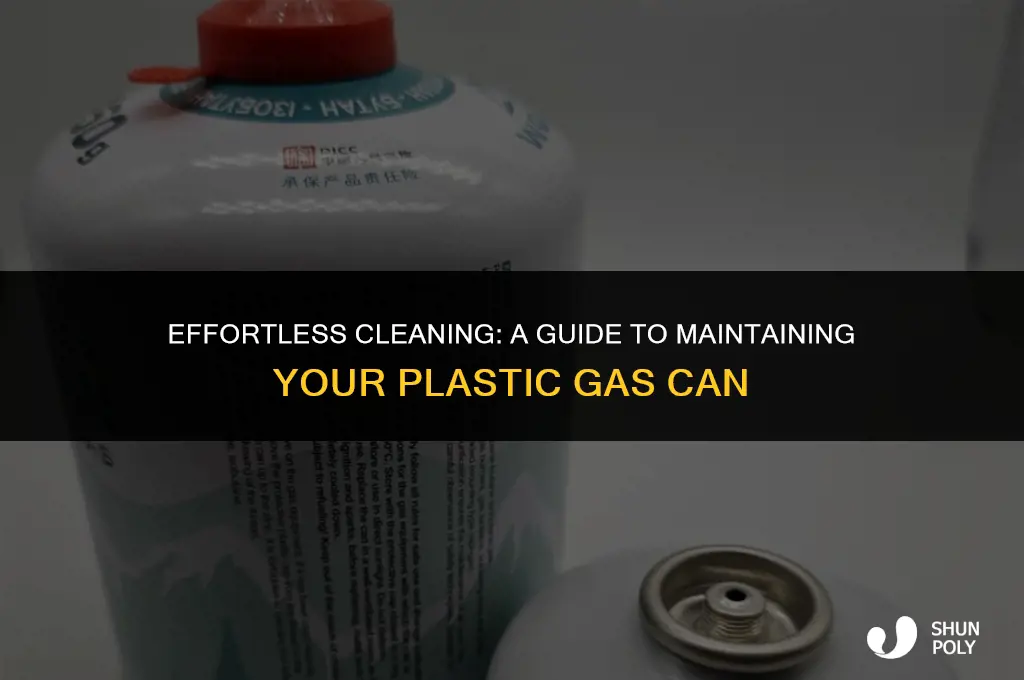 how to clean the inside of a plastic gas can