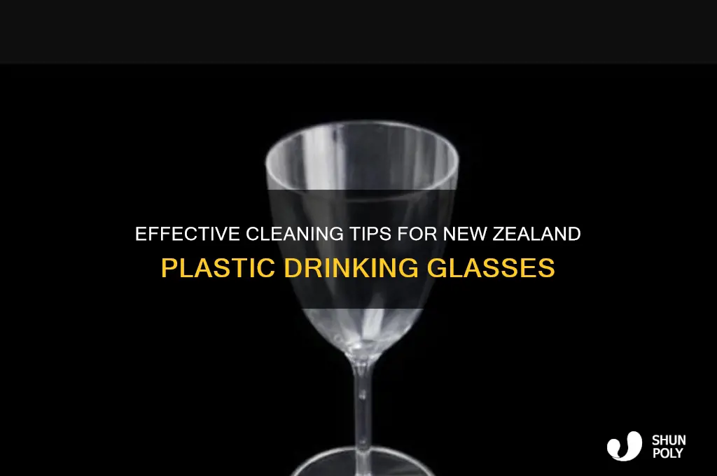 how to clean the new zealand plastic drinking glasses