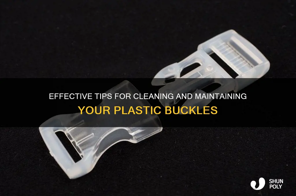 how to clean the plastic buckle