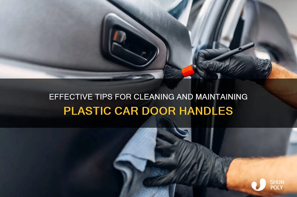 how to clean the plastic car door handles