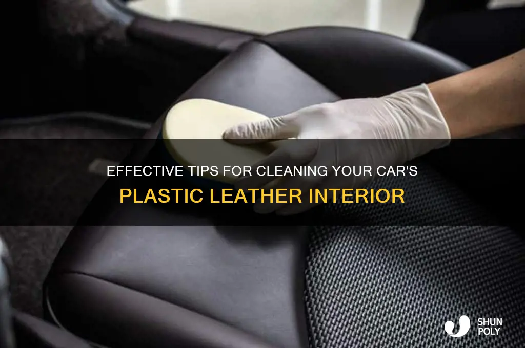 how to clean the plastic leather of a car