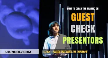 Effective Tips for Cleaning Plastic Guest Check Presenters