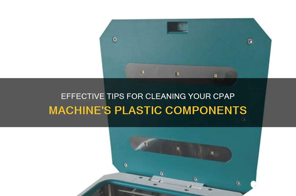 how to clean the plastic part of a cpap machine