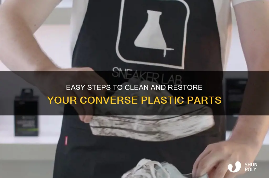 how to clean the plastic part of converse