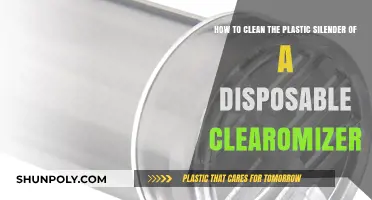 Easy Steps to Clean Your Disposable Clearomizer's Plastic Cylinder