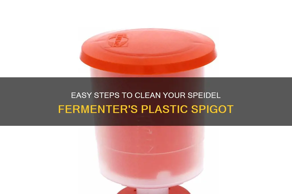 how to clean the plastic spigot on a speidel fermenter