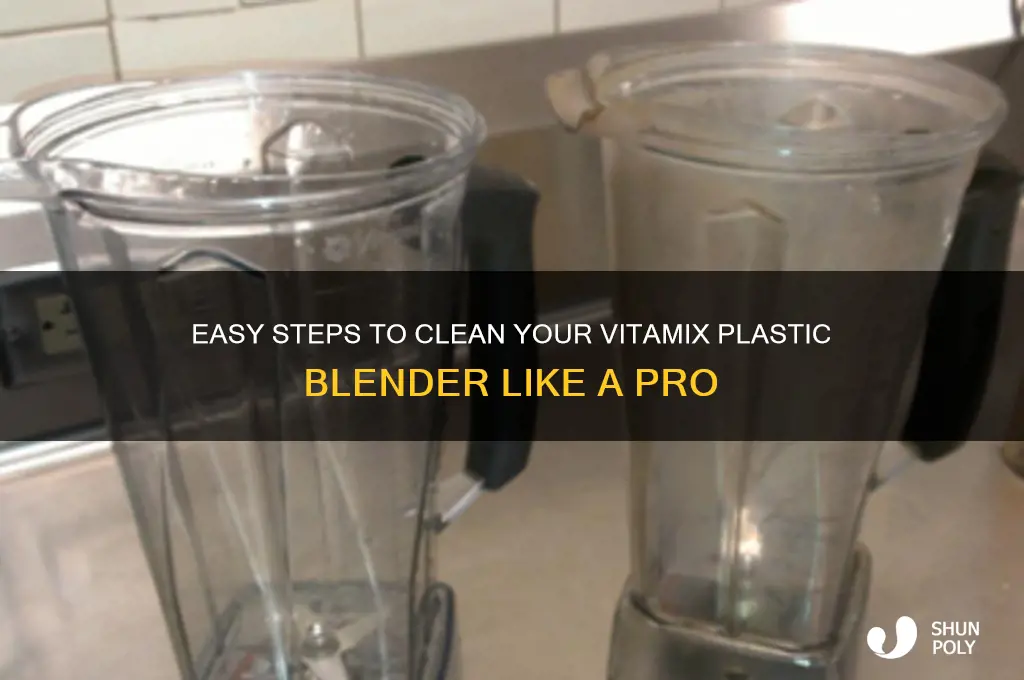 how to clean the vitamix plastic blender