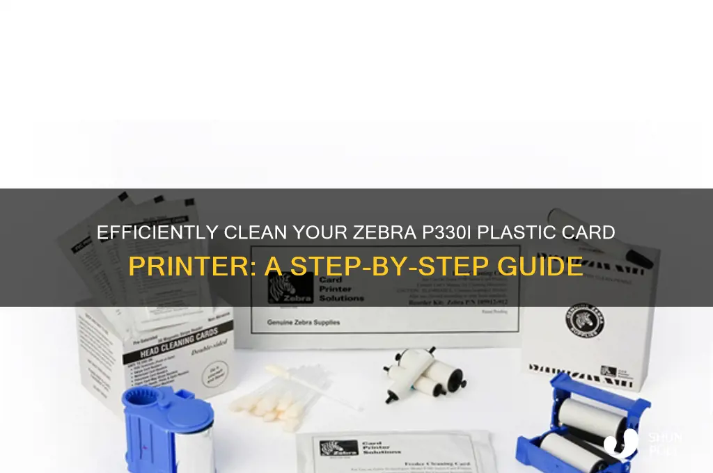 how to clean the zebra p330i plastic card printer
