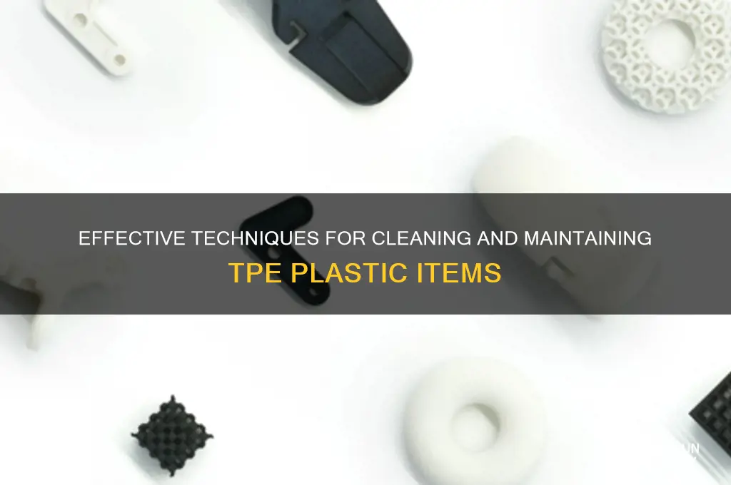 how to clean tpe plastic